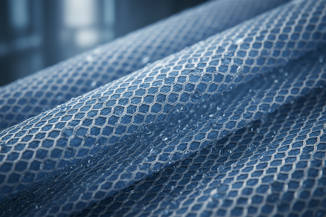 cria uma imagem de uma tecnologia de roupa dry fit, tecnologia avançada em roupa